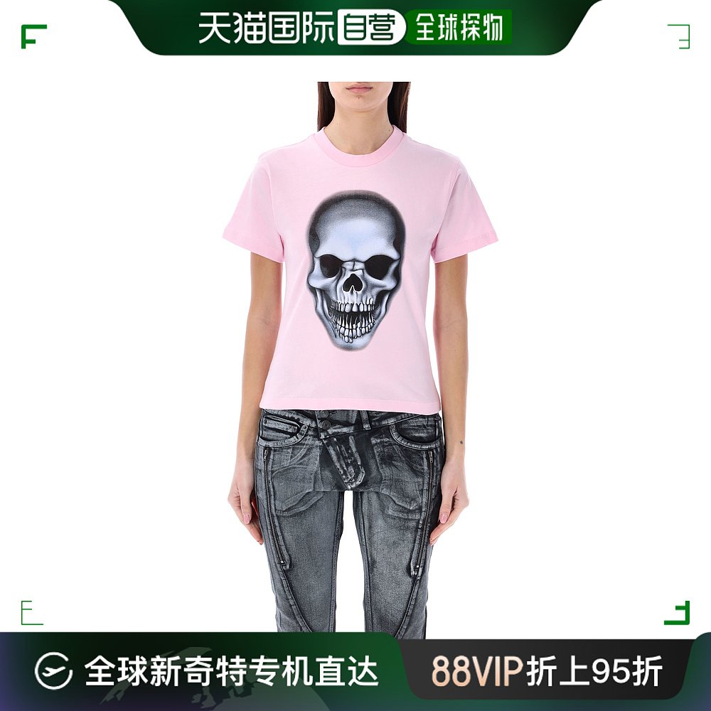香港直邮Ottolinger女士骷髅头T恤 1501414C