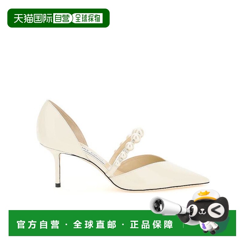 香港直邮Jimmy Choo 徽标高跟鞋 AURELIE65XKMLATWH单鞋
