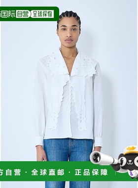 香港直邮Chloe 蔻依 女士 Lavalliere 刺绣衬衫 CH25SHT17310长袖