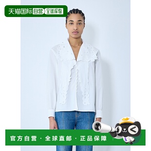 香港直邮Chloe 蔻依 女士 Lavalliere 刺绣衬衫 CH25SHT17310长袖