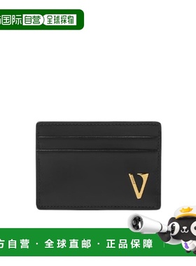 香港直邮Versace V 皮革卡包 DPN24671A166781B00V