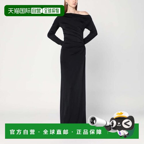 香港直邮VICTORIA BECKHAM 维多利亚 贝克汉姆 女士 dress 长款黑