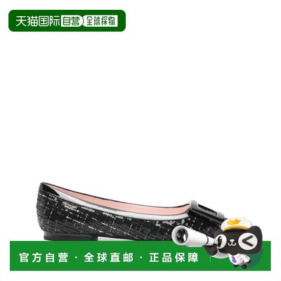 香港直邮ROGER VIVIER 罗杰 维维亚 女士 黑色平底鞋 RVW57537410