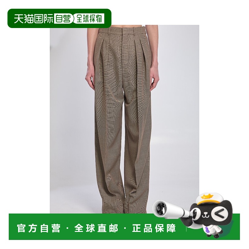 1h可退 欧洲直邮saint laurent 女士 休闲裤羊毛