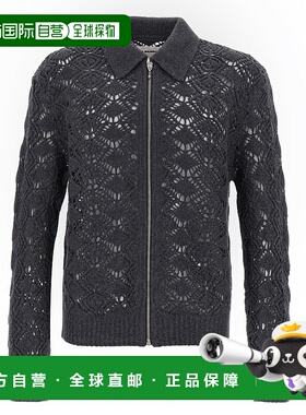 香港直邮Jil Sander 吉尔 桑达 男士 鏤空拉鍊針織開襟衫 J22DL03