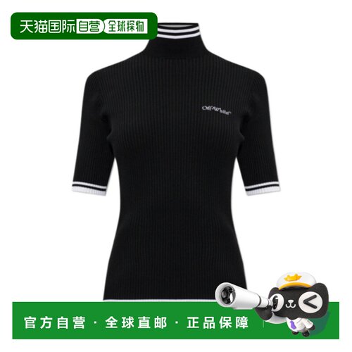 香港直邮OFF-WHITE 女士针织衫 2FU00528TW003 AW2026 黑色 短袖