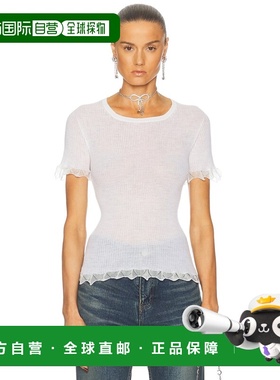 1h可退 香港直邮Blumarine 蓝色情人 女士 短袖上衣 P544M155A