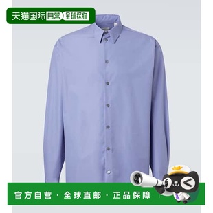 男士 klein Axel 棉质衬衫 舒适 1h可退 blue蓝色 香港直邮calvin