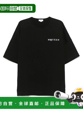 1h可退 香港直邮mcqueen 亚历山大 麦昆 男士 黑色 Oversized McQ