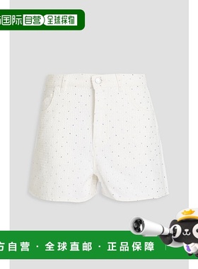 1h可退 香港直邮Maje 女士 fil coupe 精饰牛仔短裤 MFPSH00547BL