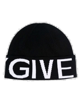 Givenchy 徽标设计针织帽子 BPZ02XP0DB高级感 正【付后1h可退】