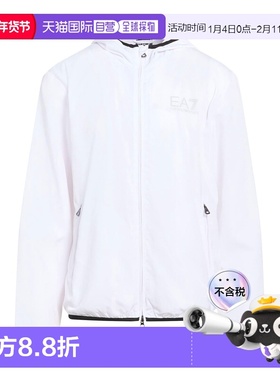香港直邮Ea7 男士 Windbreakers 柔软夹克 white白色 舒适时尚