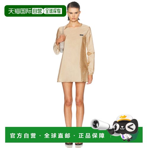 香港直邮MiuMiu缪缪Piuma Carta女士短款连衣裙 【付后1h可退】