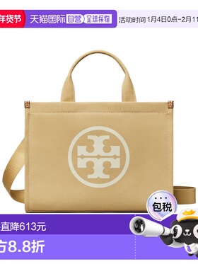 1h可退 香港直邮Tory Burch ELLA 小号帆布托特包 153381手提包