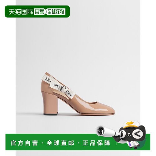 自营欧洲直邮Dior迪奥 J'Adior女士奶茶裸色漆皮圆头高跟鞋