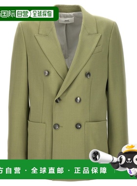 1h可退 香港直邮Ami Paris 男士 双排扣羊毛西装外套 HBV207VI000