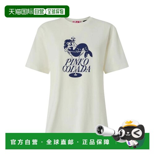香港直邮PINKO 女士T恤 105526A33NZE1 SS2026 白【付后1h可退】