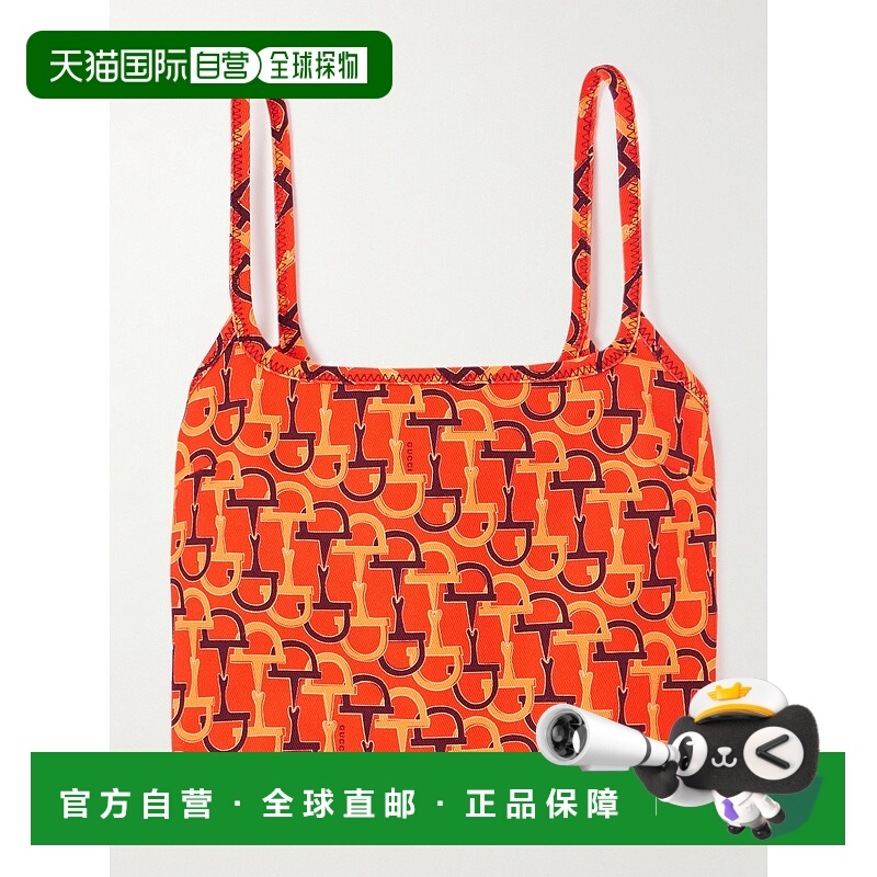 1h可退 香港直邮Gucci 古驰 女士 印花棉质上衣 828252ZAS9N