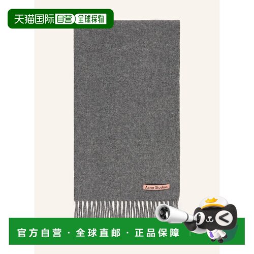 1h可退 香港直邮ACNE STUDIOS 女士围巾 100158714814000 CO 灰色