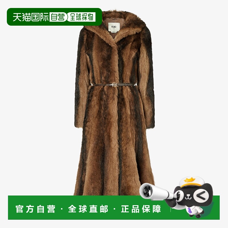 1h可退 欧洲直邮FENDI 芬迪 25秋冬 FM5421AOP4F0UBY 女士 大衣