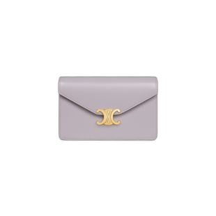 欧洲直邮CELINE思琳女士闪亮小牛皮玛歌链条钱包