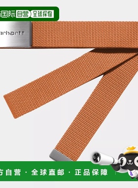 自营欧洲直邮Carhartt Wip 男士橙色涤纶腰带
