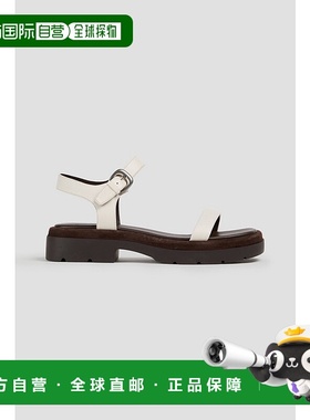 1h可退 香港直邮VINCE 女士 Heloise 皮质凉鞋 I8860L2100MILK