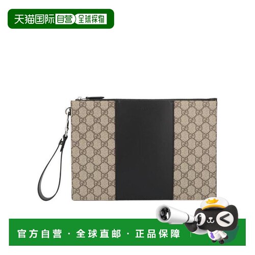 自营1h可退 Gucci GG Supreme帆布手拿包 495017KGDHN古驰