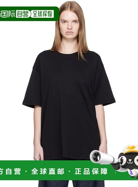 1h可退 香港直邮Lemaire 女士 黑色 Relaxed T 恤 TO1457LJ1043