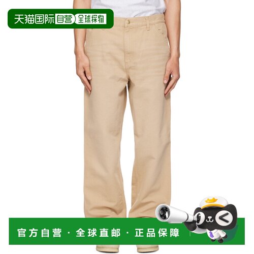 1h可退 香港直邮CARHARTT WIP 男士 驼色 Single Knee 长裤 I0347