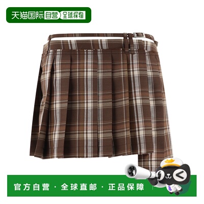1h可退 香港直邮ACNE STUDIOS 女士半身裙 AF0462AFQ AW2024 绿色