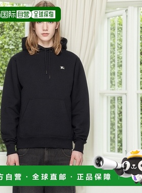 1h可退 香港直邮Burberry 巴宝莉 男士 黑色 Knight Stamp Cotton