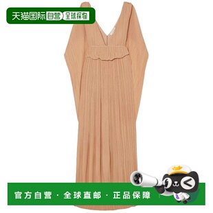 香港直邮Chloe 蔻依 女士 泡泡纱乔其纱长款连衣裙 CHC19URO10003