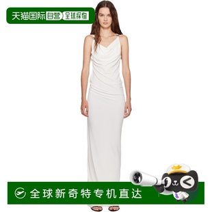 COPR205F5022露背 1h可退 香港直邮Coperni 女士 白色徽标连衣裙