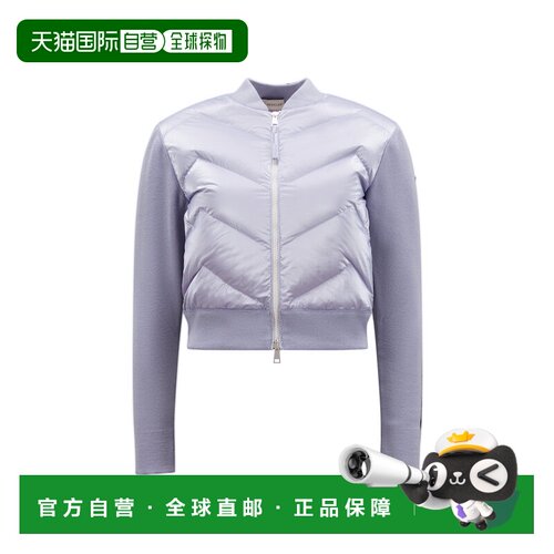 1h可退 香港直邮Moncler 盟可睐 女士 Down 针织开衫 purple紫色