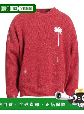 香港直邮Palm Angels 棕榈天使 男士 毛衣 red红色 舒适时尚
