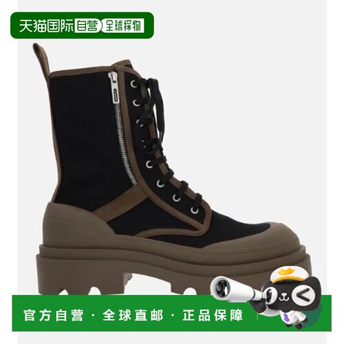 1h可退 香港直邮Bottega Veneta 葆蝶家 男士 系带帆布战靴 73023