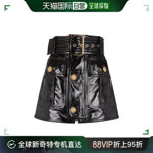 香港直邮Balmain BF1LB910LB40 徽标短裙