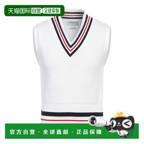 1h可退 香港直邮Thom Browne 汤姆 布朗 男士 毛衣 white白色 舒