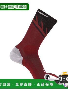 自营欧洲直邮Salomon萨洛蒙 SPEEDCROSS CREW系列男女通用深红色/