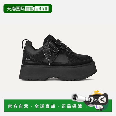 自营欧洲直邮UGG Astromel女士黑色运动鞋老爹鞋
