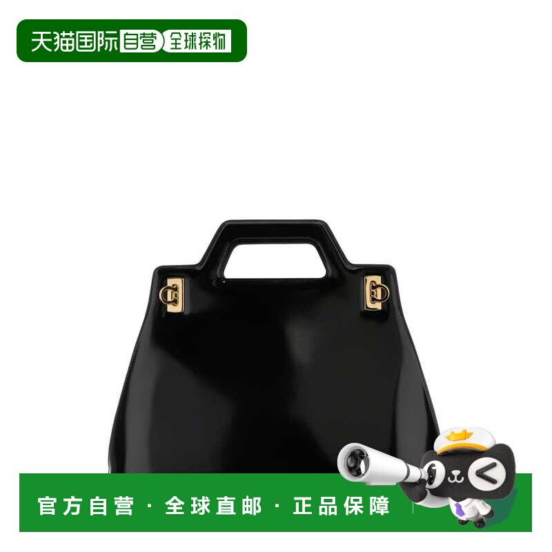 1h可退 香港直邮Salvatore Ferragamo 菲拉格慕 女士 WANDA M 黑