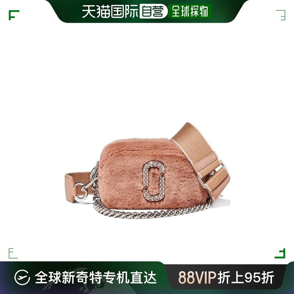 香港直邮Marc Jacobs皮草金属logo徽标斜挎包 H159M01RE21682