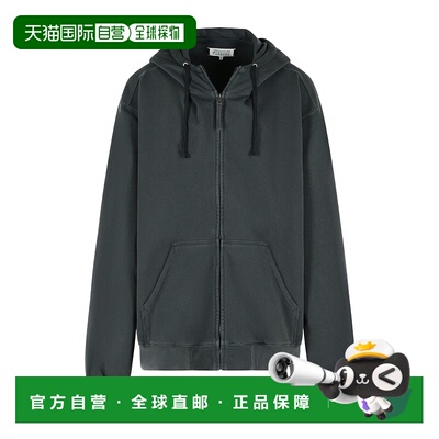 香港直邮Maison Margiela 带数字徽标连帽衫 S50HG0047M25017拉链