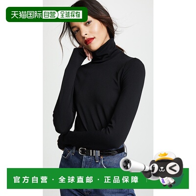 1h可退 香港直邮Wolford 女士 Aurora 高领上衣 black黑色 舒适时