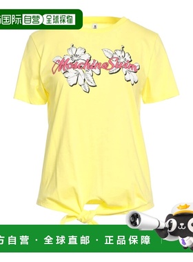 香港直邮Moschino 莫斯奇诺 女士 T恤 yellow黄色 舒适时尚