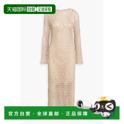 香港直邮ZIMMERMANN 女士 贝壳装饰钩花中长连衣裙 1103DRS251