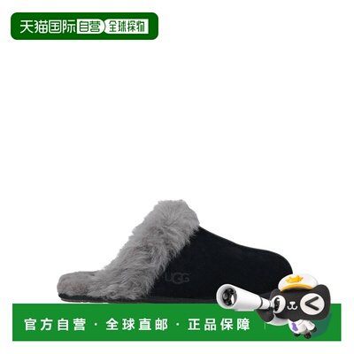 1h可退 香港直邮Ugg 女士 Slides 便鞋 black黑色 舒适时尚