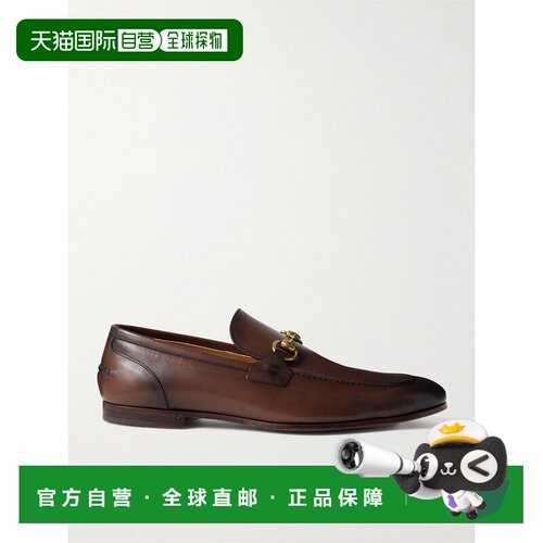 Gucci 古驰 男士 Jordaan系列皮革乐福鞋 406994BLM00一脚蹬