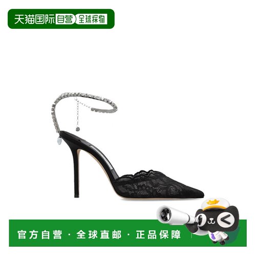 香港直邮JIMMY CHOO 女士高跟鞋 SAEDA100GQVBLACKCRYSTAL